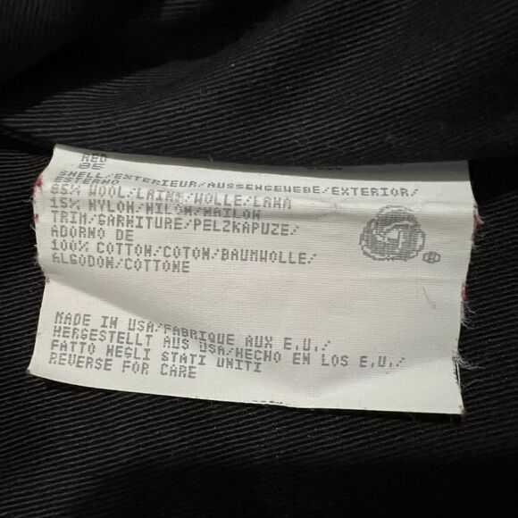 Woolrich Southwestern Wool Zip Vest Burgundy USA M - Picture 6 of 9